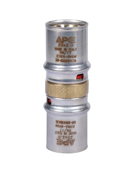 Муфта STOUT 20х20 для металлопластиковых труб пресс