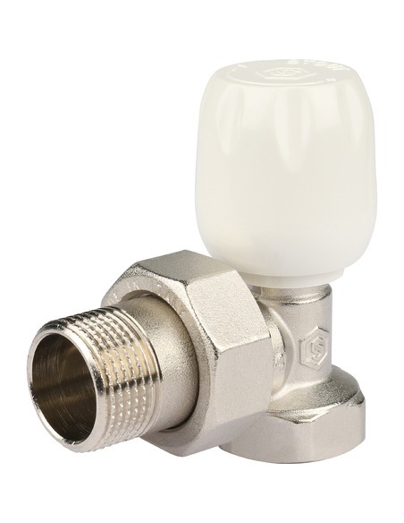Клапан ручной терморегулирующий STOUT 3/4" угловой с неподъемным шпинделем