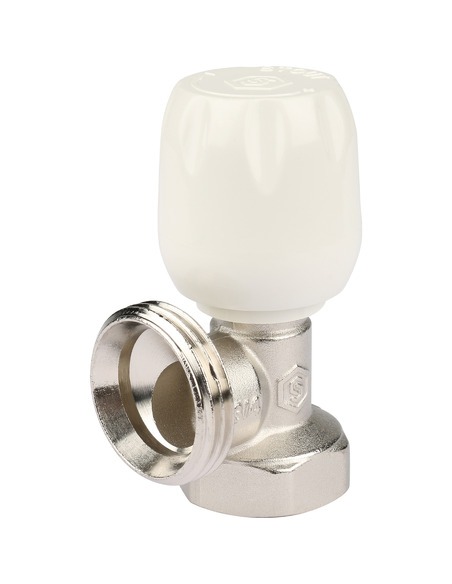 Клапан ручной терморегулирующий STOUT 3/4" угловой с неподъемным шпинделем