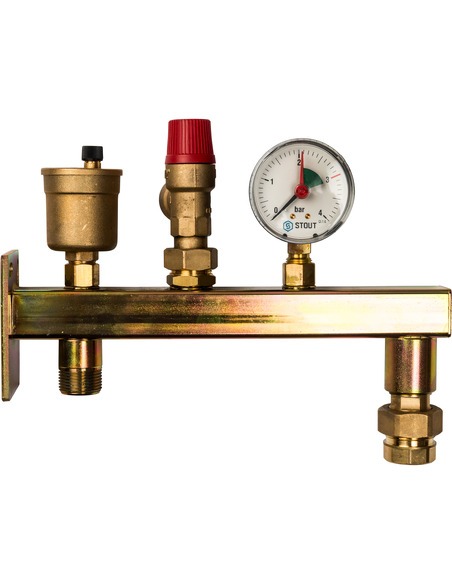 Группа безопасности расширительного бака STOUT 3 бар Группа безопасности расширительного бака STOUT 3 бар