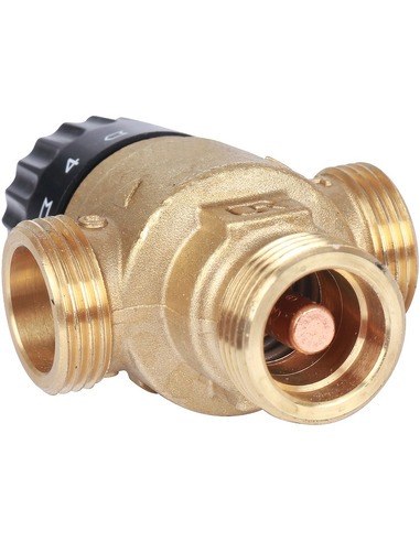 Термостатический смесительный клапан STOUT 30-65°C, 3/4" НР, Kvs 2,3