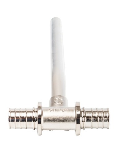 Трубка для подключения радиатора Т-образная STOUT 25/15/25 для труб из сшитого полиэтилена