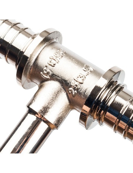 Трубка для подключения радиатора Т-образная STOUT 25/15/25 для труб из сшитого полиэтилена