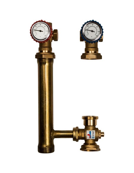 Насосная группа STOUT для твердотопливных котлов 1" без насоса