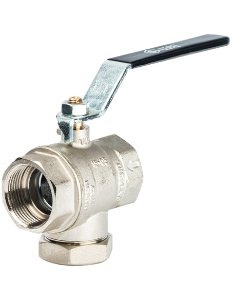 Кран шаровой STOUT 1 1/4" ВР-ВР с фильтром (рычаг)