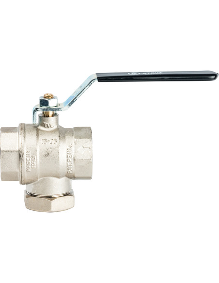 Кран шаровой STOUT 1 1/4" ВР-ВР с фильтром (рычаг)