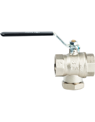 Кран шаровой STOUT 1 1/4" ВР-ВР с фильтром (рычаг)