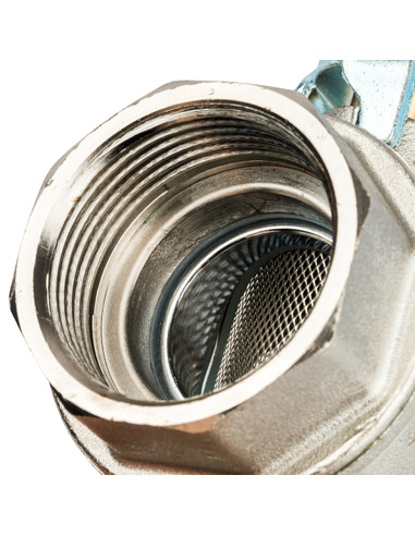 Кран шаровой STOUT 1 1/4" ВР-ВР с фильтром (рычаг)