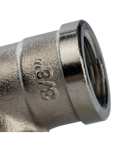 Угольник никелированный STOUT 3/8" ВР