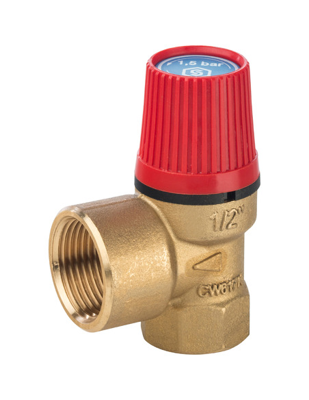 Клапан предохранительный STOUT 1/2"х3/4" 1,5 бар