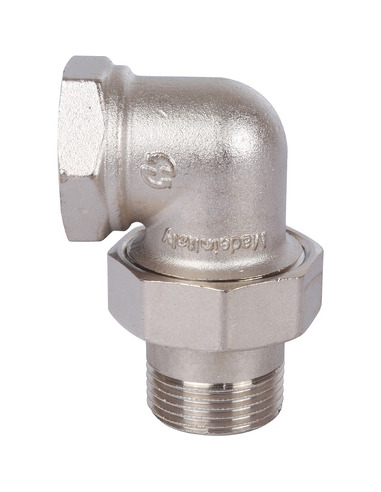 Разъемное соединение "американка" никелированное STOUT 1" ВР-НР угловое (o-ring)