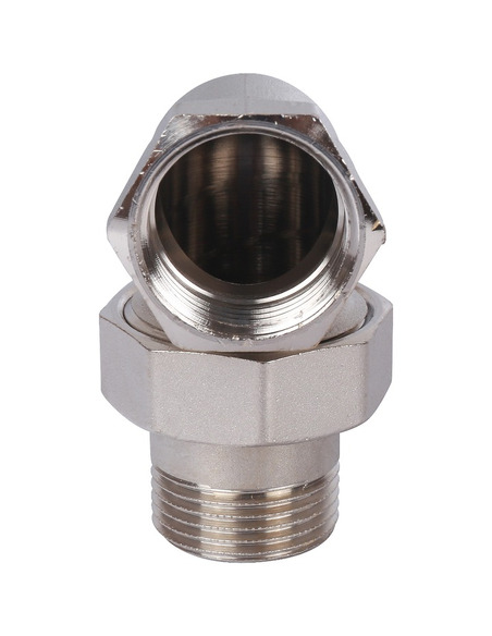 Разъемное соединение "американка" никелированное STOUT 1" ВР-НР угловое (o-ring) Разъемное соединение "американка" никелированное STOUT 1" ВР-НР угловое (o-ring)