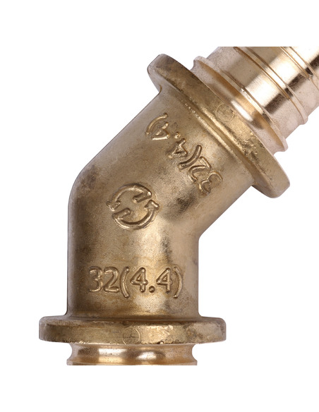 Угольник STOUT 32х45° для труб из сшитого полиэтилена