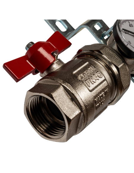 Коллектор STOUT из нержавеющей стали в сборе без расходомеров 9 вых.