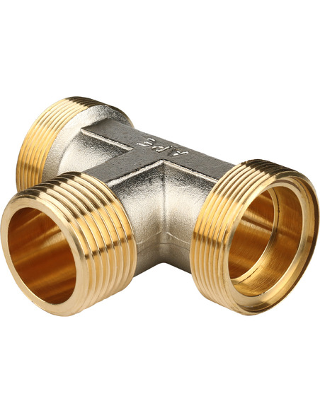 Тройник переходной STOUT 32x1"х32 НР для металлопластиковых труб обжим