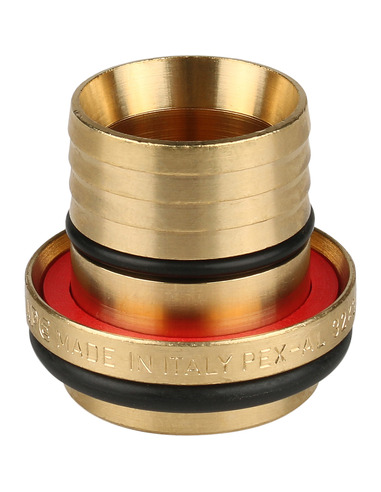 Тройник переходной STOUT 32x1"х32 НР для металлопластиковых труб обжим