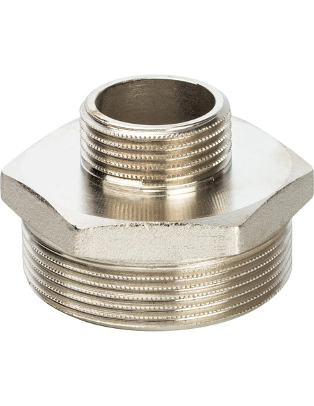 Ниппель переходной никелированный STOUT 2"х1" НР