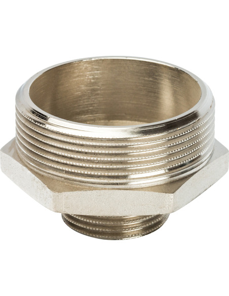 Ниппель переходной никелированный STOUT 2"х1" НР