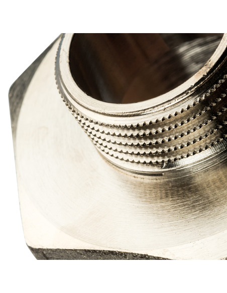 Ниппель переходной никелированный STOUT 2"х1" НР