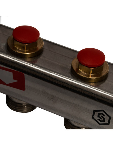 Коллектор STOUT из нержавеющей стали в сборе без расходомеров 3 вых.