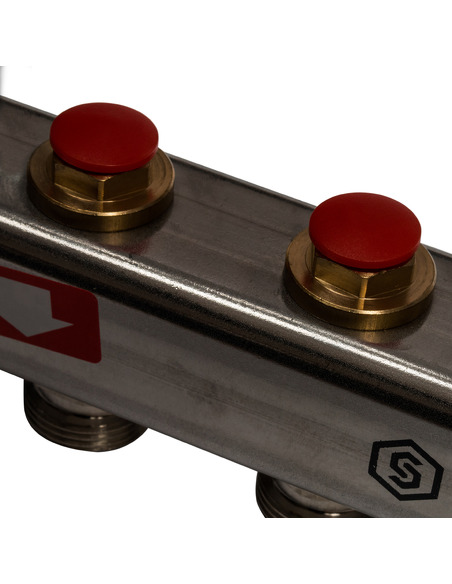 Коллектор STOUT из нержавеющей стали в сборе без расходомеров 3 вых.