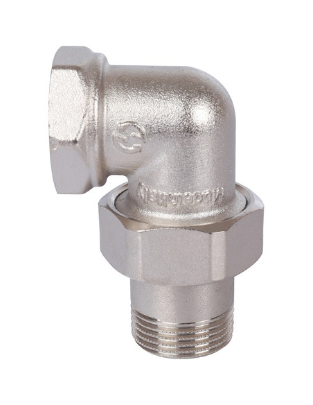 Разъемное соединение "американка" никелированное STOUT 3/4" ВР-НР угловое (o-ring)