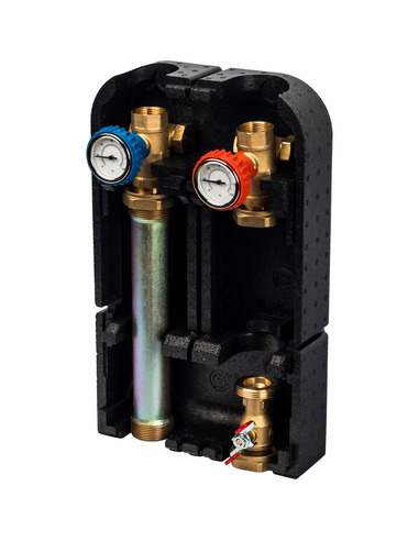 Насосная группа STOUT с прямым контуром 1" без насоса