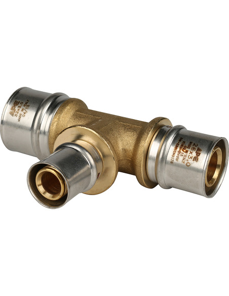 Тройник переходной STOUT 32x20x26 для металлопластиковых труб пресс