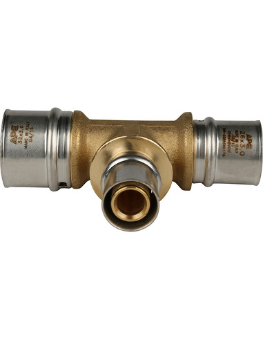 Тройник переходной STOUT 32x20x26 для металлопластиковых труб пресс