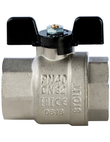 Кран шаровой STOUT полнопроходной 1 1/4" ВР-ВР (бабочка) Кран шаровой STOUT полнопроходной 1 1/4" ВР-ВР (бабочка)