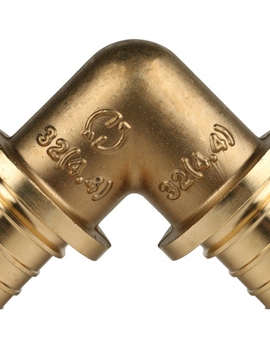 Угольник STOUT 32х90° для труб из сшитого полиэтилена