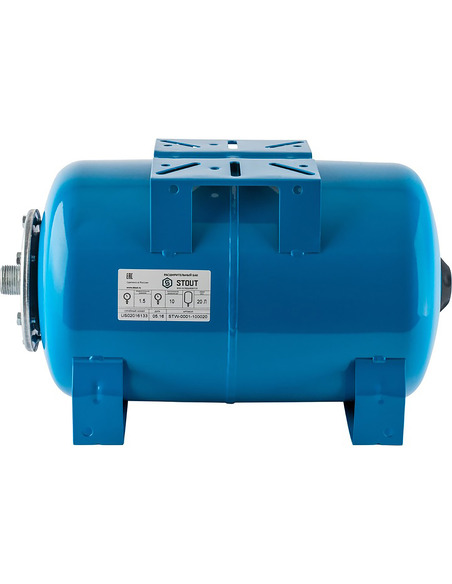 Расширительный бак STOUT STW 20, 10 бар гориз.