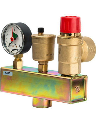 Группа безопасности котла Watts KSG 30/25M-ISO, 3bar до 200 кВт в теплоизоляции