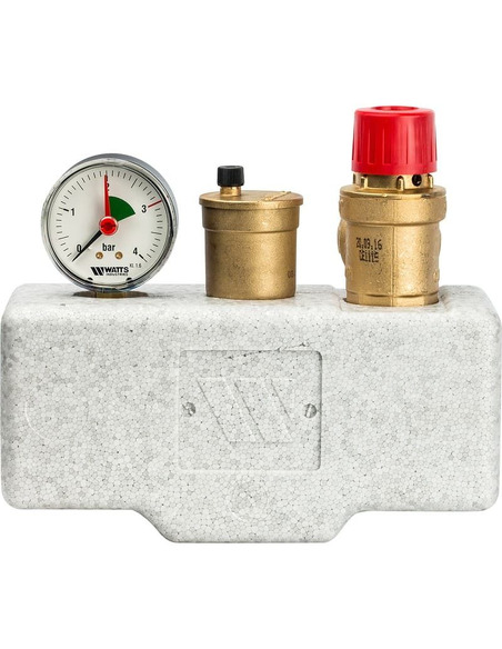 Группа безопасности котла Watts KSG 30/25M-ISO, 3bar до 200 кВт в теплоизоляции