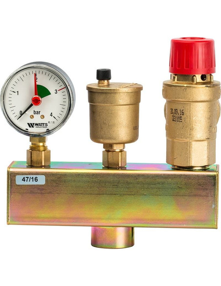 Группа безопасности котла Watts KSG 30/25M-ISO, 3bar до 200 кВт в теплоизоляции