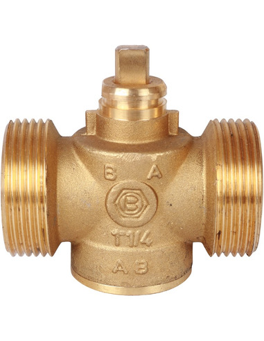 Клапан двухходовой зональный STOUT 1 1/4" НР с сервоприводом 230V, Kvs 12 (компактный)