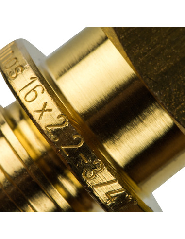 Переходник STOUT 16x3/4" ВР для труб из сшитого полиэтилена