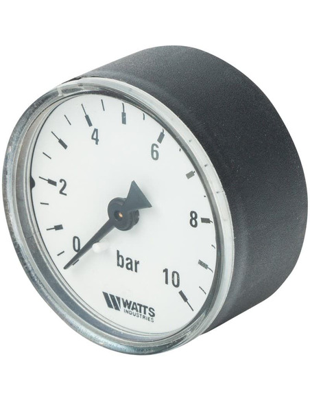 Манометр Watts F+R100 MAL 50 мм, 1/4", 0-10 бар, аксиальный