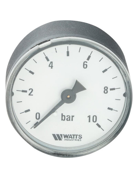 Манометр Watts F+R100 MAL 50 мм, 1/4", 0-10 бар, аксиальный