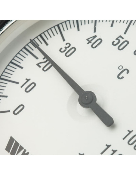 Термометр биметаллический Watts F+R801 OR 80 мм, 0-120ºС погружной, гильза 75 мм