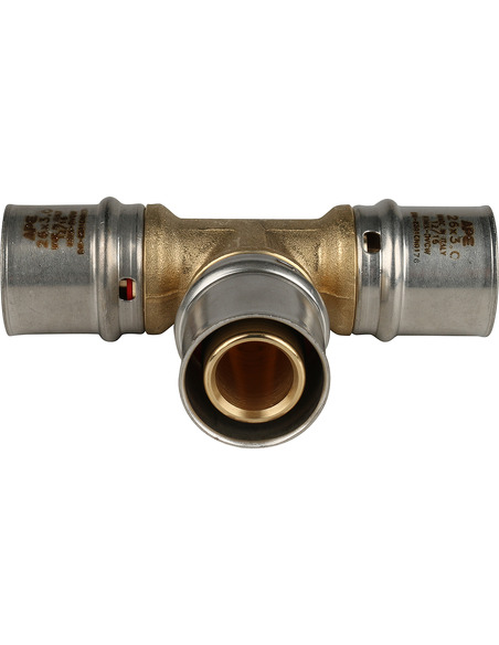 Тройник STOUT 26x26x26 для металлопластиковых труб пресс