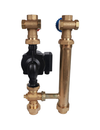 Насосная группа STOUT для твердотопливных котлов 1" с насосом