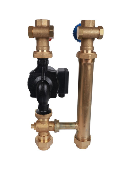 Насосная группа STOUT для твердотопливных котлов 1" с насосом