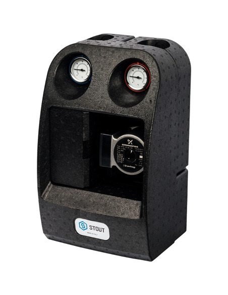 Насосная группа STOUT для твердотопливных котлов 1" с насосом