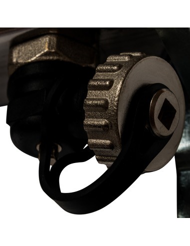 Коллектор STOUT из нержавеющей стали с расходомерами 10 вых. с воздухоотводчиком и сливом