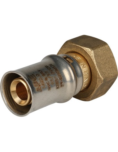 Переходник STOUT 16x1/2" ВР с накидной гайкой для металлопластиковых труб пресс