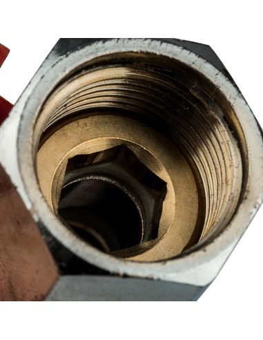 Кран шаровой мини STOUT 3/8" ВР-НР (флажок)