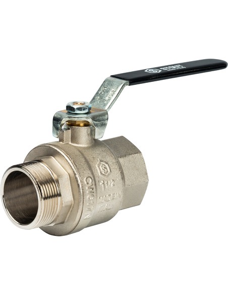 Кран шаровой STOUT полнопроходной 1 1/2" ВР-НР (рычаг)