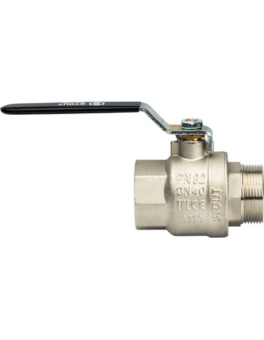 Кран шаровой STOUT полнопроходной 1 1/2" ВР-НР (рычаг)