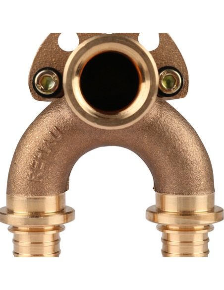 Угольник настенный проходной РЕХАУ RAUTITAN RX 20х1/2"х16 ВР короткий